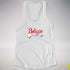 Believe Bigender Pride Flag Jingle Bell Racerback Tank - White